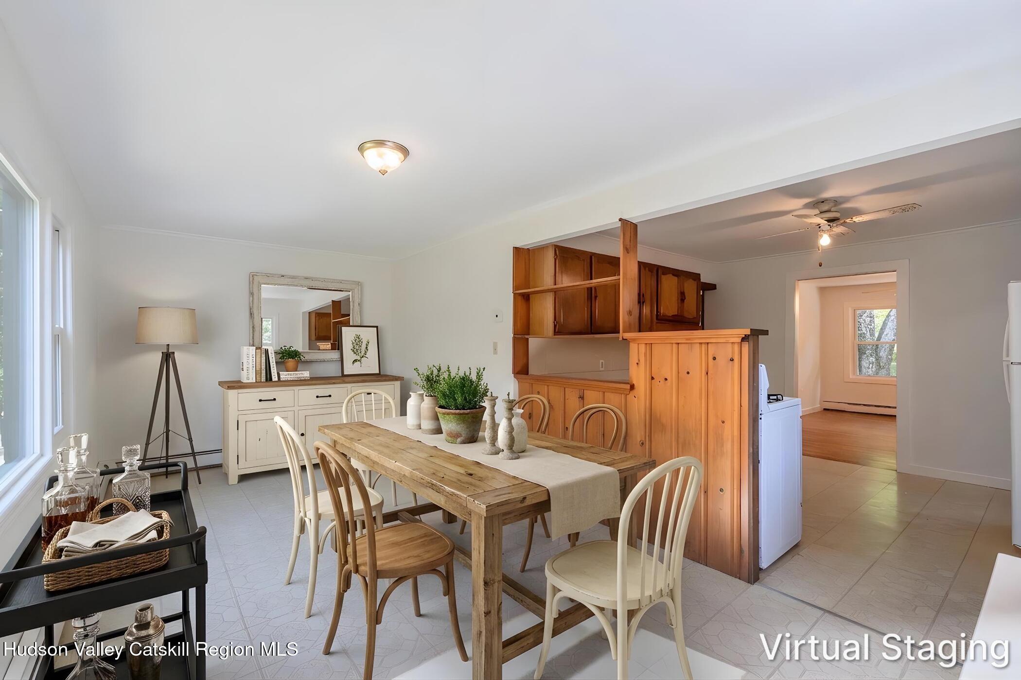 4533 Atwood Road Stone Ridge, NY 12484 - Photo 17 of 63 a dining room with furniture and a table