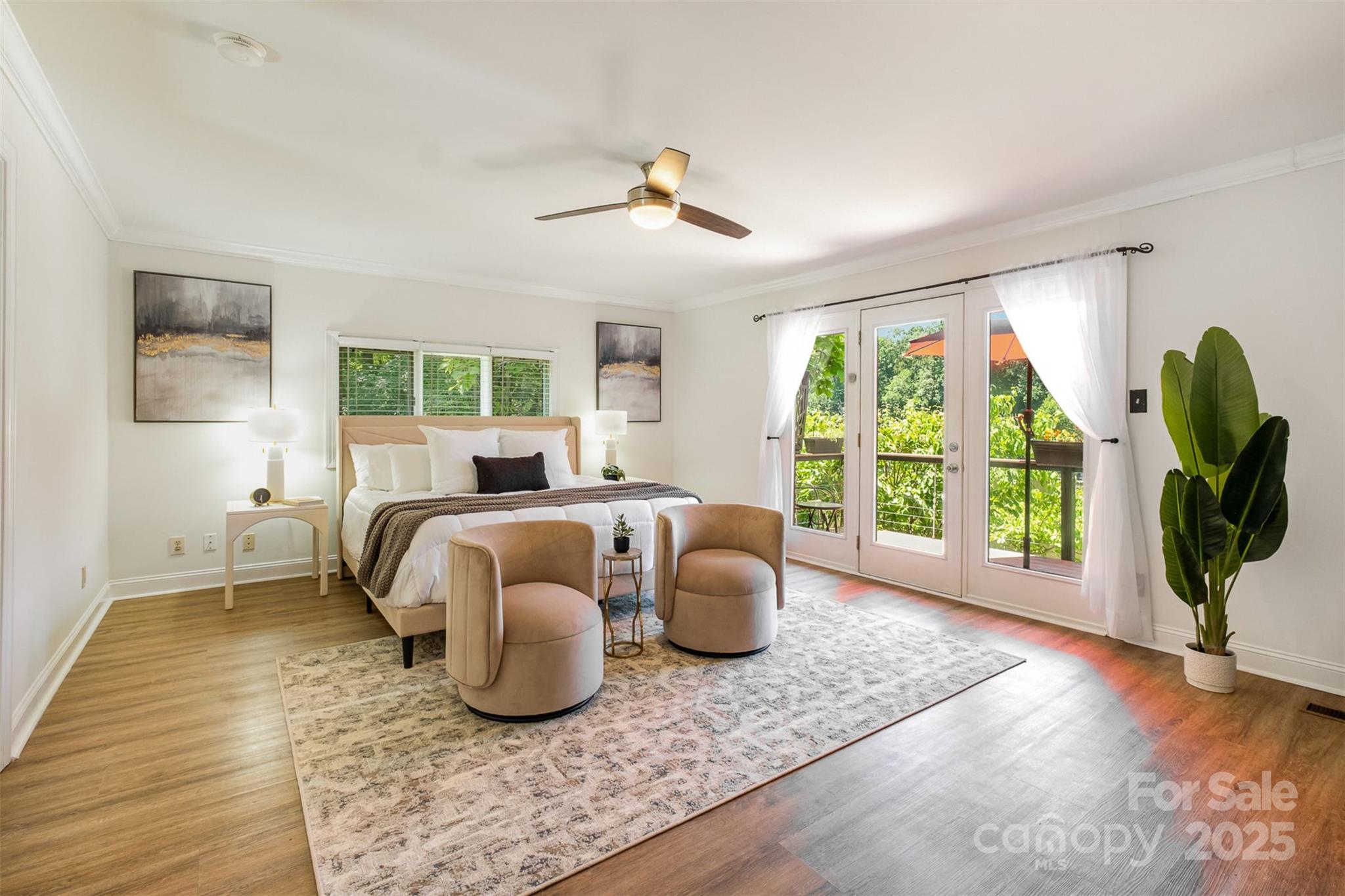 9500 Windygap Road Charlotte, NC 28278 - Photo 15 of 48 a bedroom with furniture and a large window