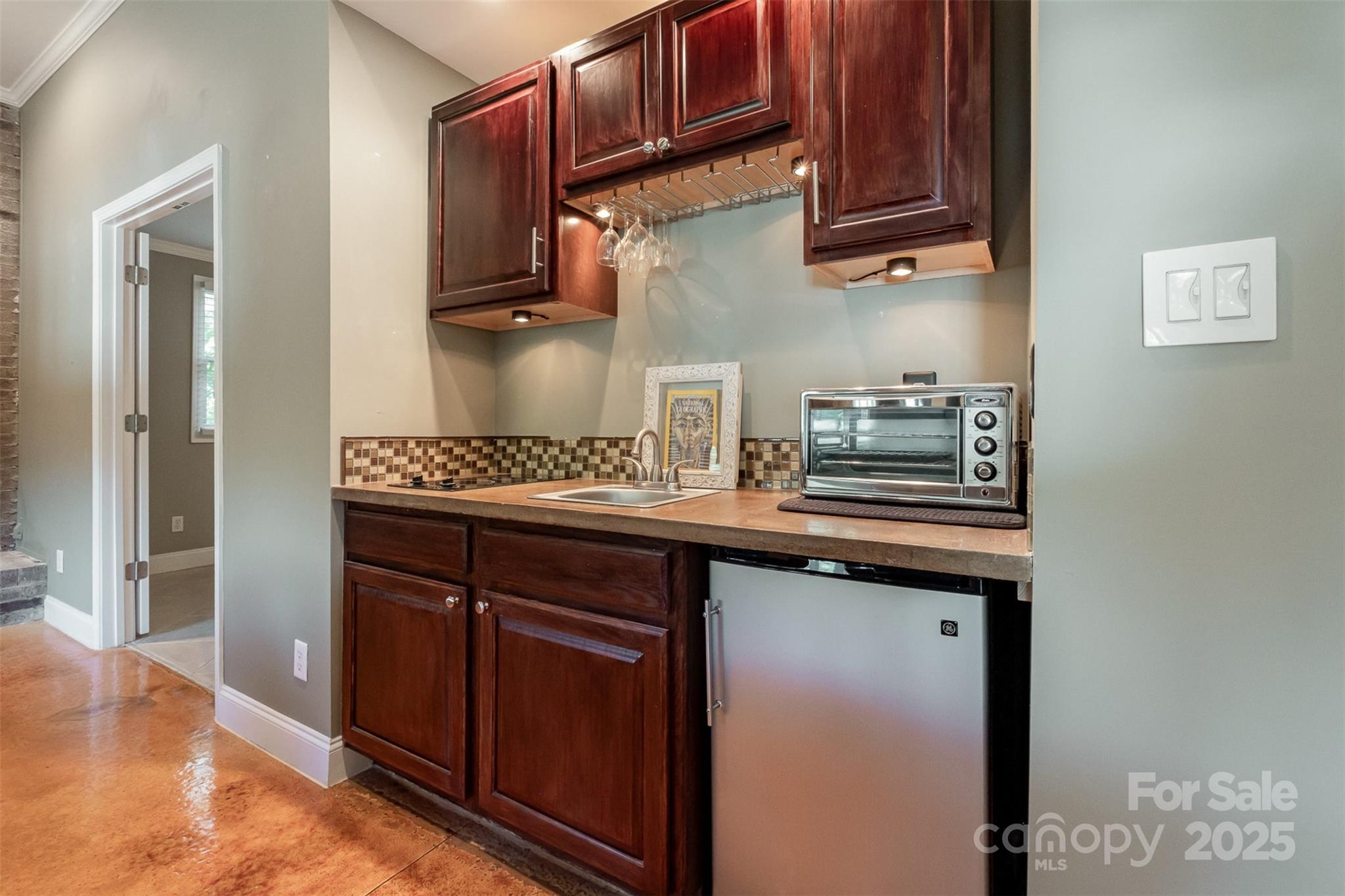 9500 Windygap Road Charlotte, NC 28278 - Photo 27 of 48 a kitchen with stainless steel appliances granite countertop a sink stove and cabinets