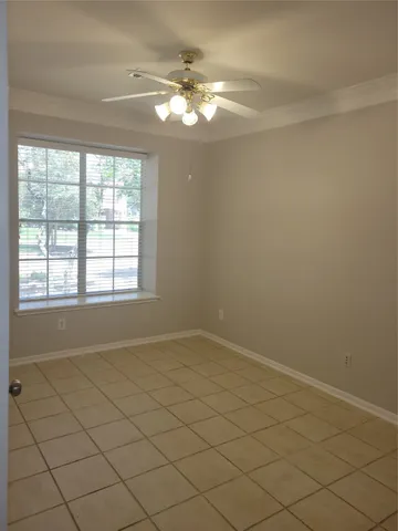 en empty room with a window