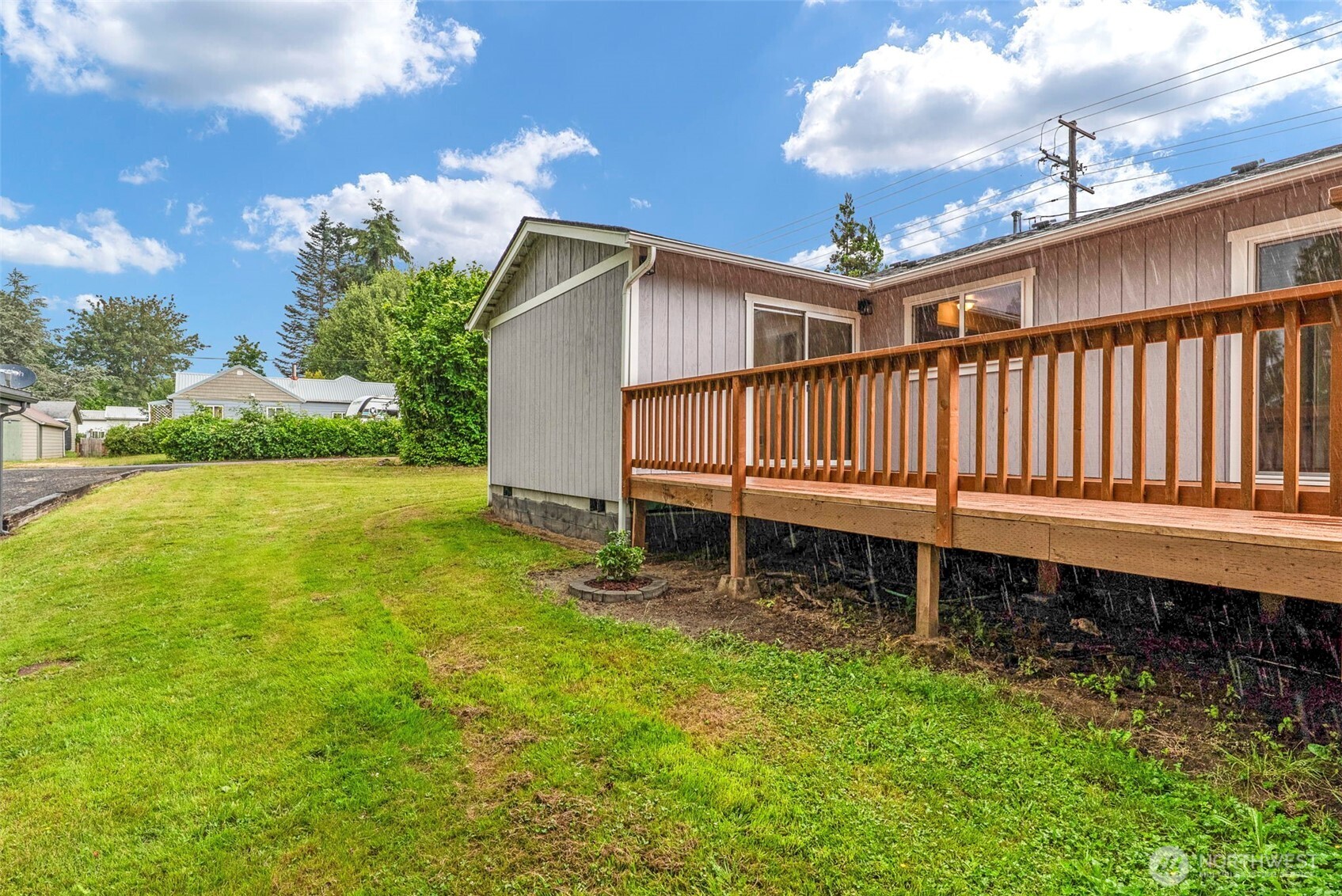 175 Jacobson Road Cathlamet, WA 98612 - Photo 15 of 32 a view of a backyard with a garden