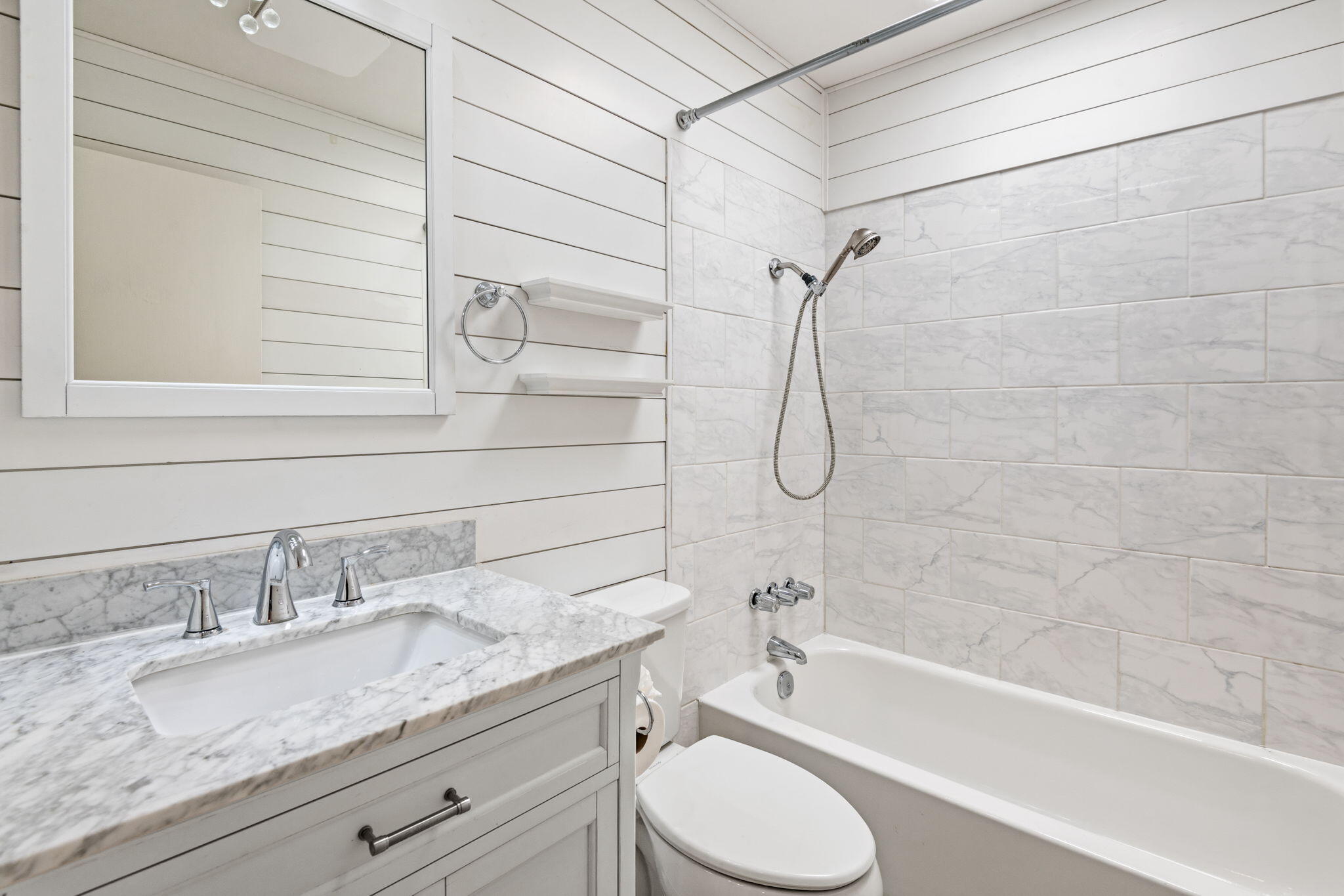 74171 Santa Rosa Circle Palm Desert, CA 92260 - Photo 18 of 32 a bathroom with a granite countertop sink toilet and shower