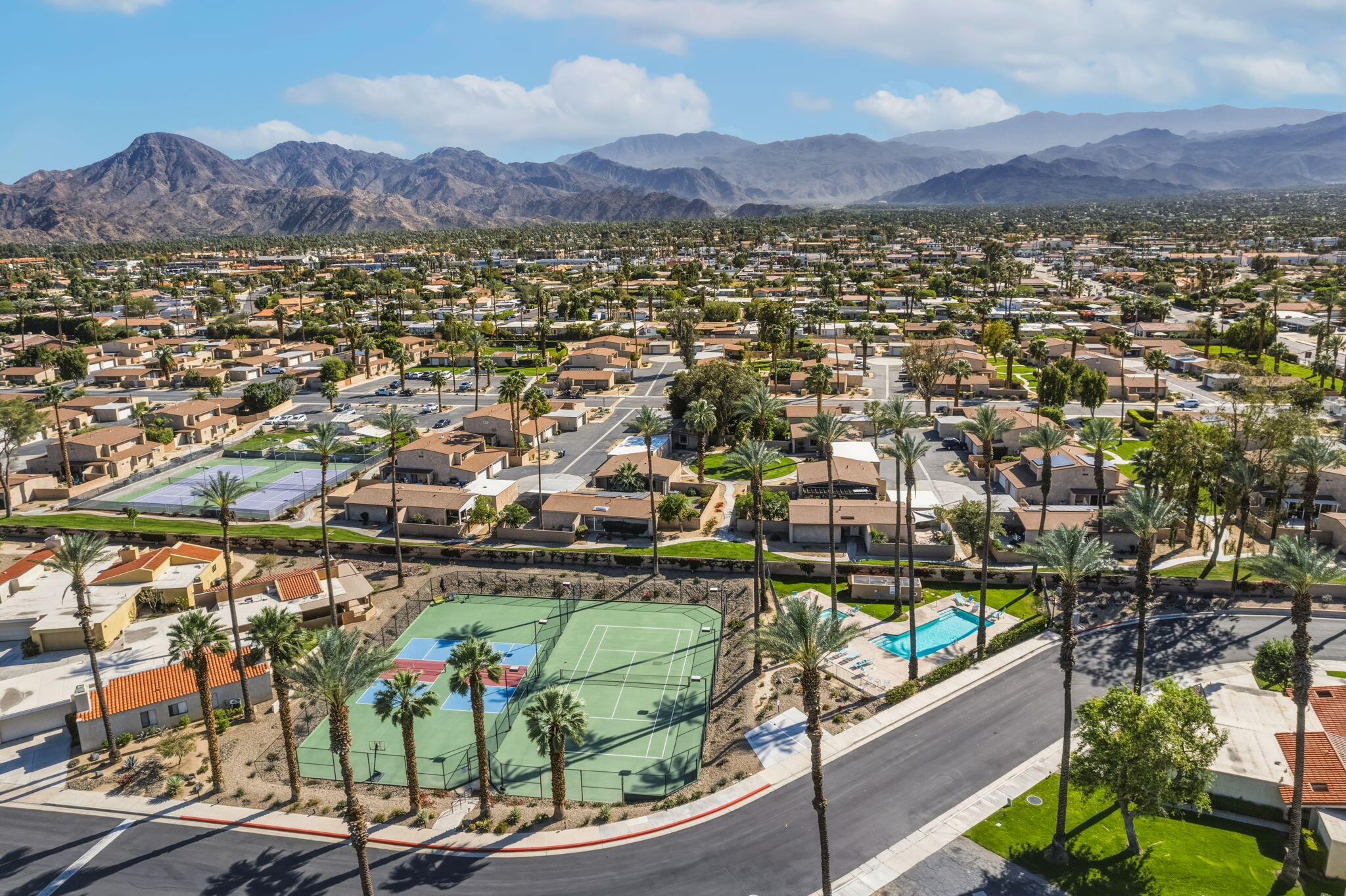 74171 Santa Rosa Circle Palm Desert, CA 92260 - Photo 30 of 32 an aerial view of residential house and outdoor space