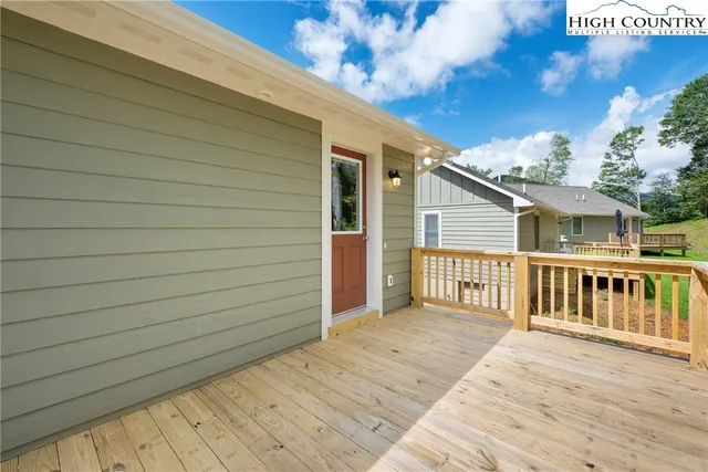 a view of a house with a balcony