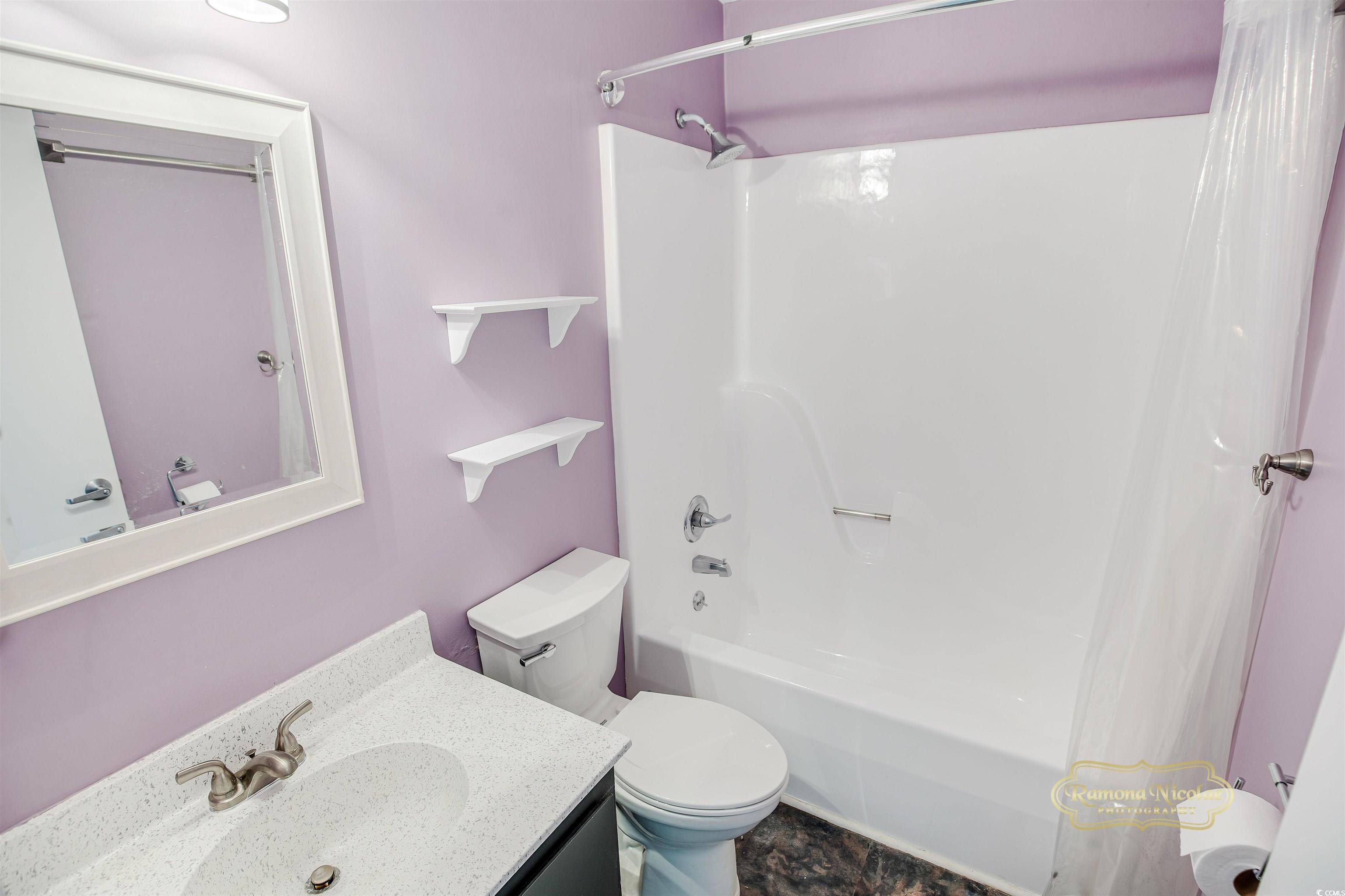 5161 Inlet Garden Court, Unit 8C Murrells Inlet, SC 29576 - Photo 17 of 31 Full bath featuring shower / bath combo with showe