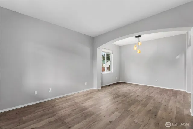 wooden floor in an empty room