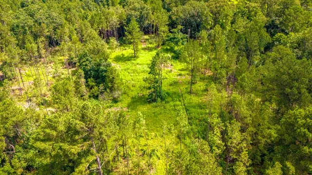 a view of a lake with a house