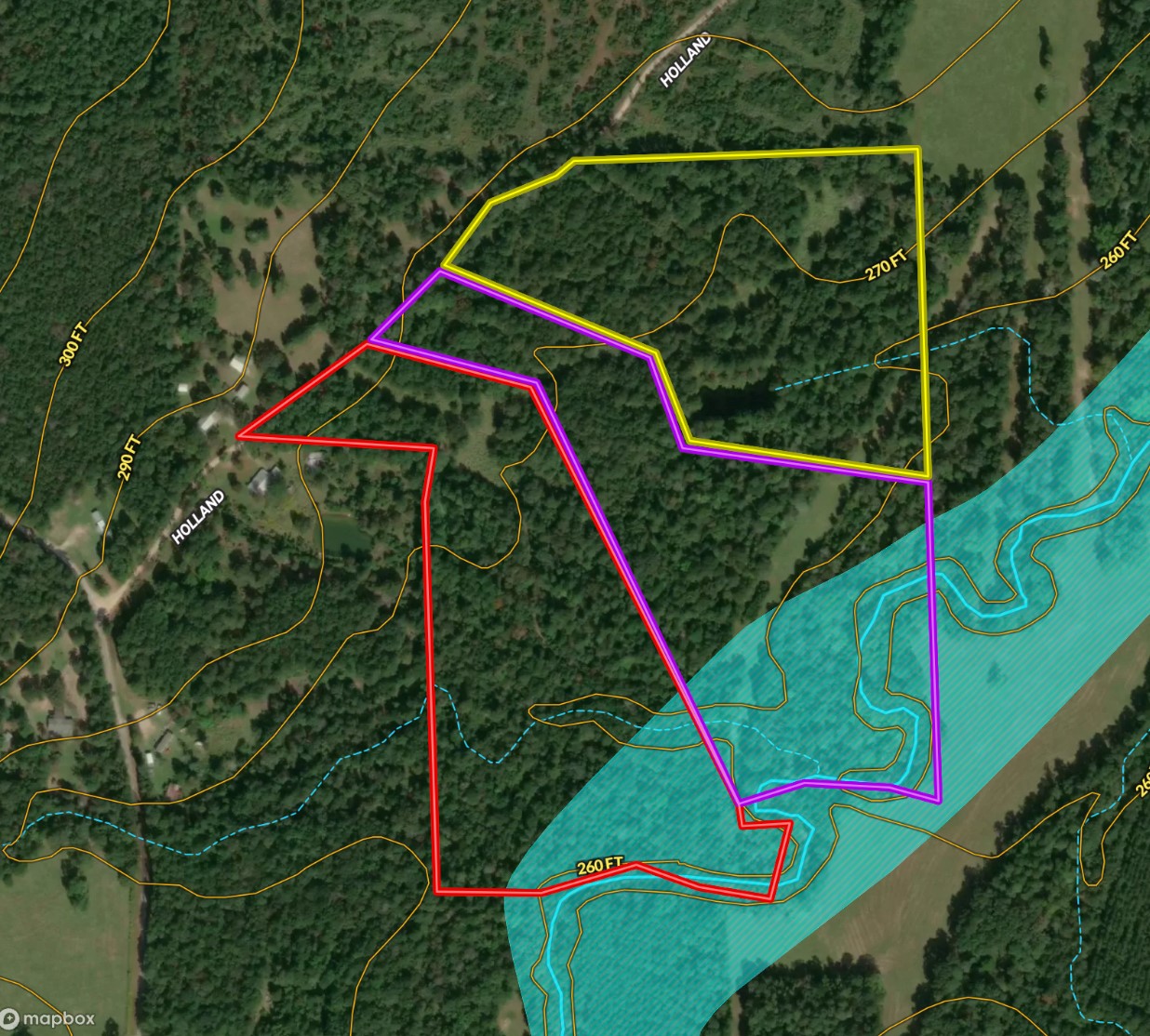 Tbd Lot 001 Tbd Road Moscow, TX 75960 - Photo 10 of 10 Gold outline represents this tract