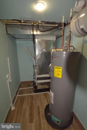 a view of a balcony with a door