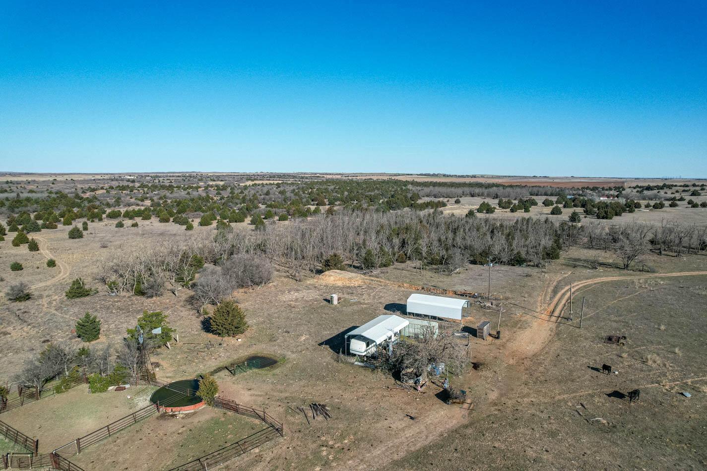 6643 Co Rd 7 Shamrock, TX 79079 - Photo 32 of 55 a view of a dry yard with trees