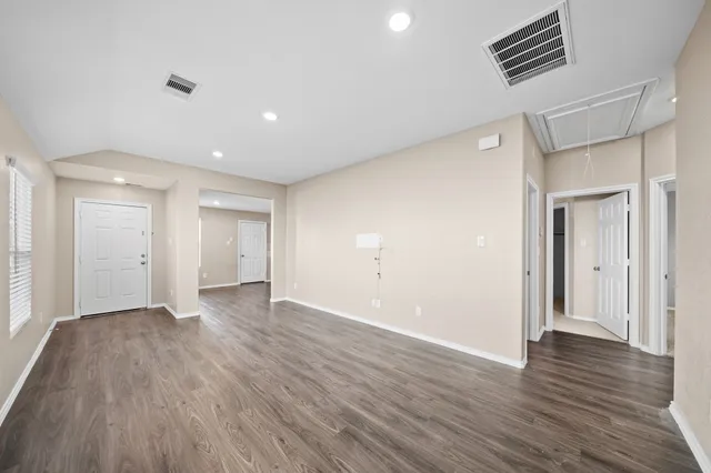 wooden floor in an empty room with wooden floor