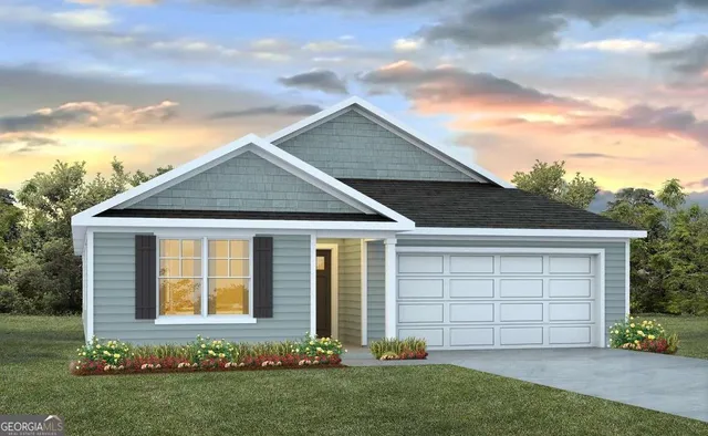 front view of house with a yard