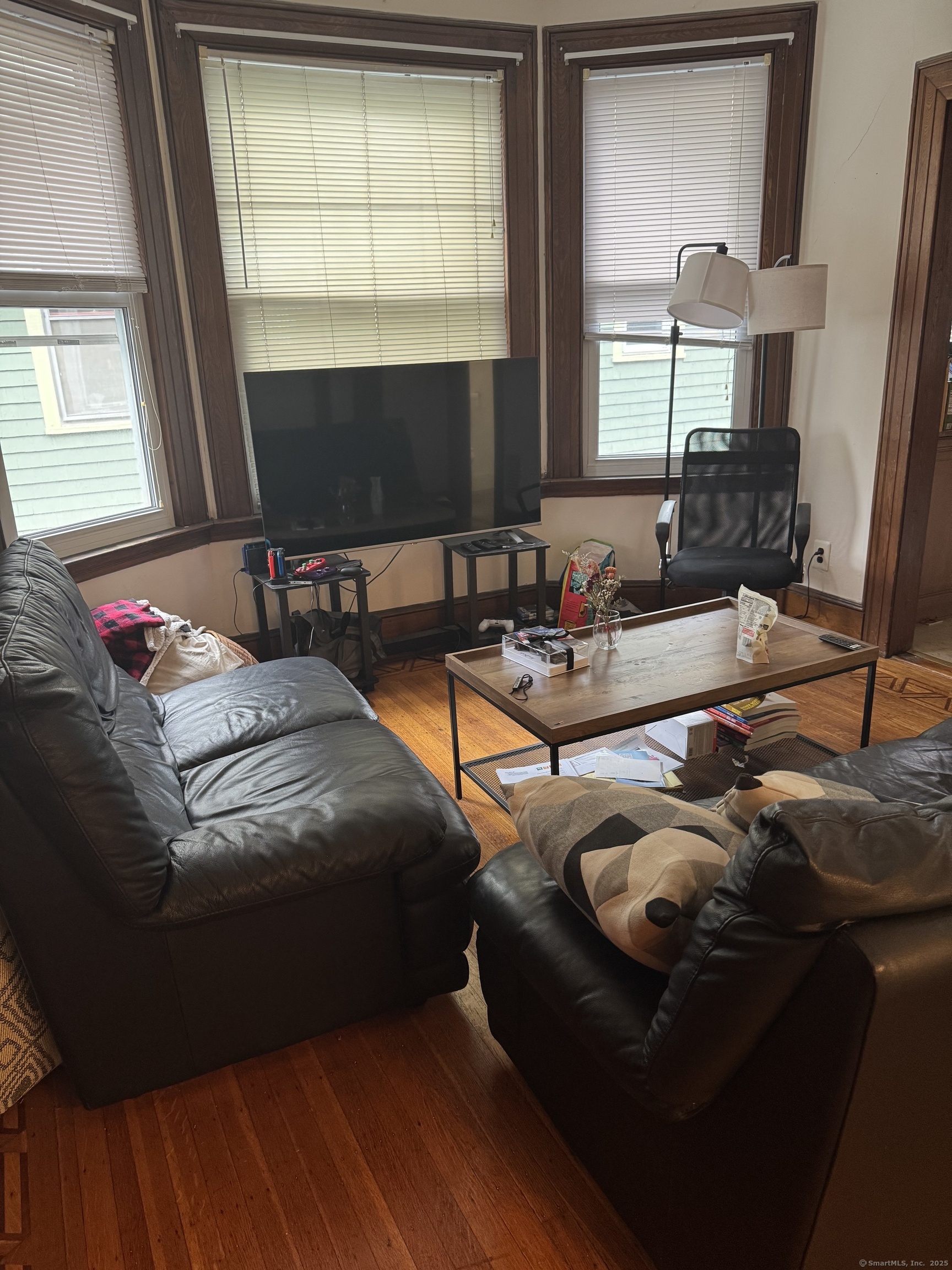 250 Willow Street, Unit 2 New Haven, CT 06511 - Photo 9 of 25 a living room with furniture and a flat screen tv