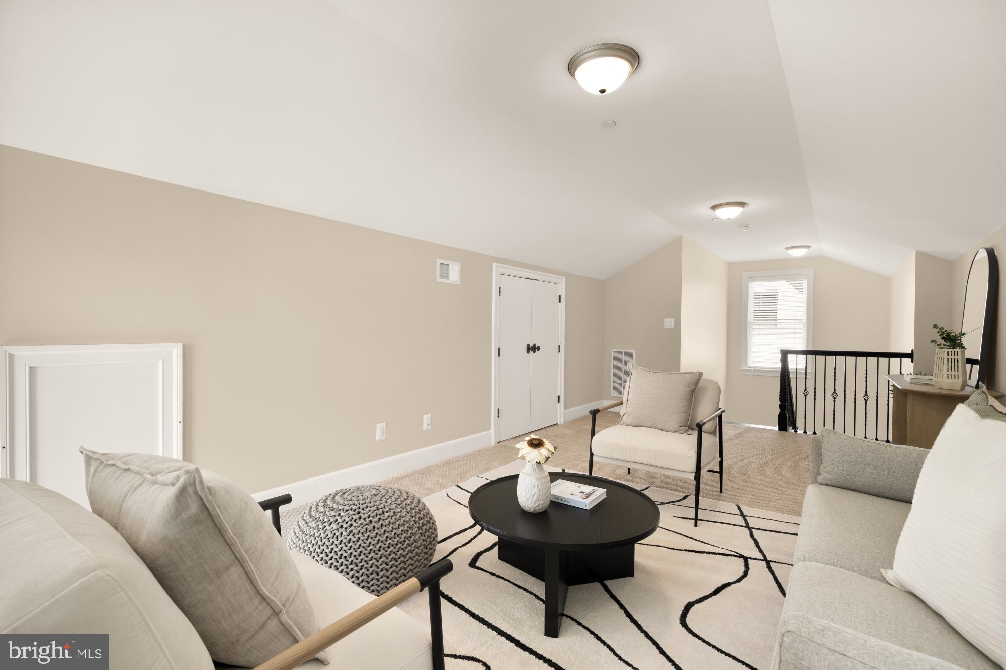 4609 Glenbrook Parkway Bethesda, MD 20814 - Photo 49 of 62 a living room with furniture and a view of kitchen