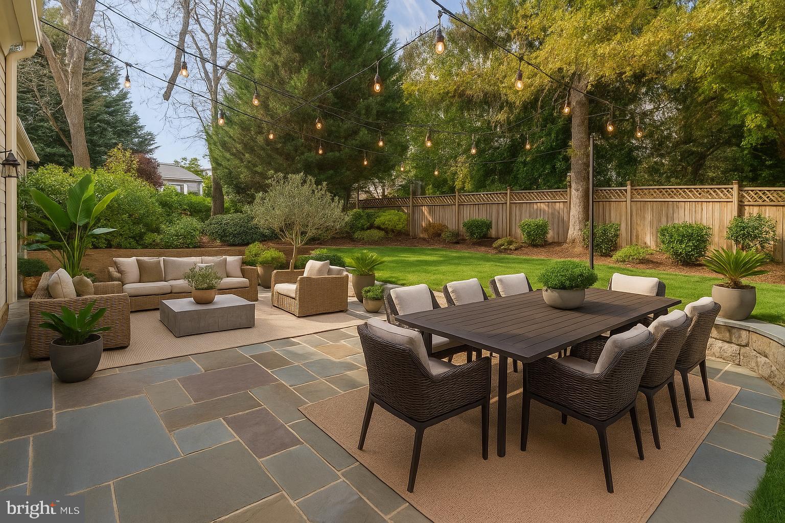 4609 Glenbrook Parkway Bethesda, MD 20814 - Photo 59 of 62 a backyard of a house with table and chairs