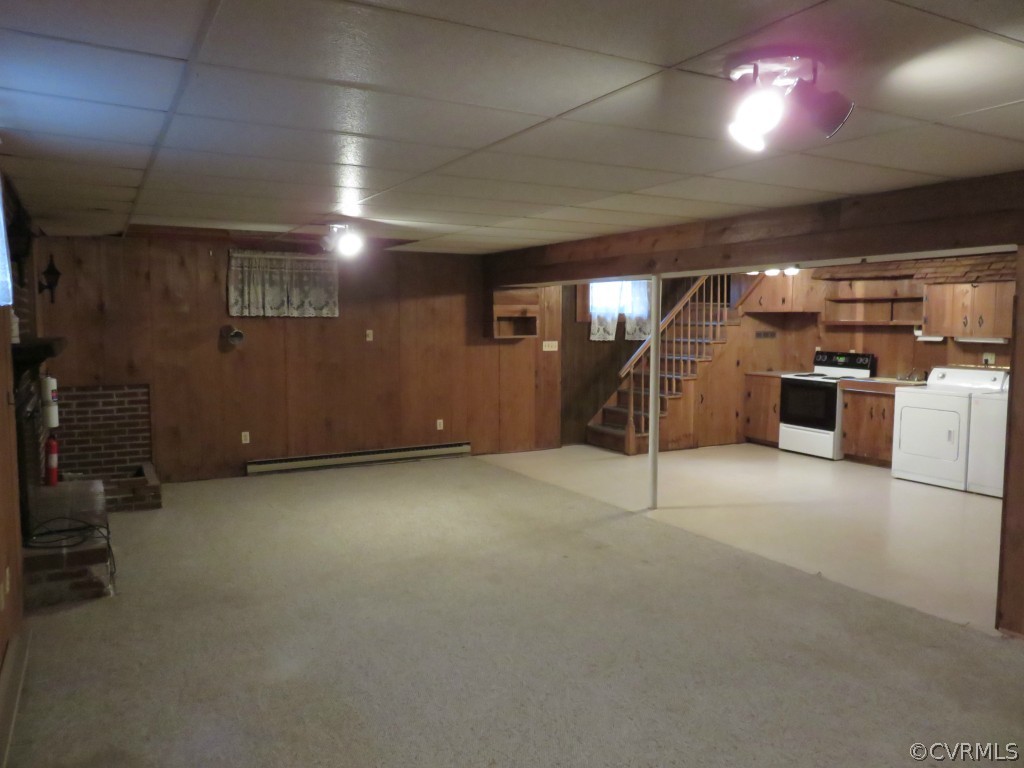 4703 Mountcastle Road Providence Forge, VA 23140 - Photo 15 of 24 Basement Family Room and Kitchen