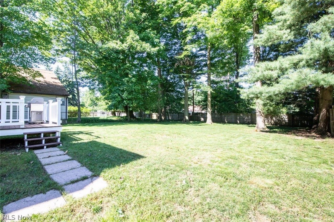 1100 Haverston Road Lyndhurst, OH 44124 - Photo 2 of 24 Deck overlooks Large Backyard with Privacy Fence