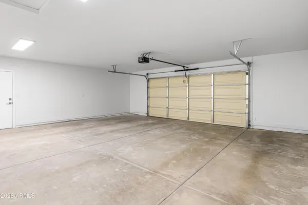 a view of a garage