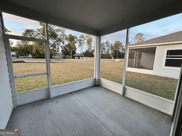 a view of front door and porch