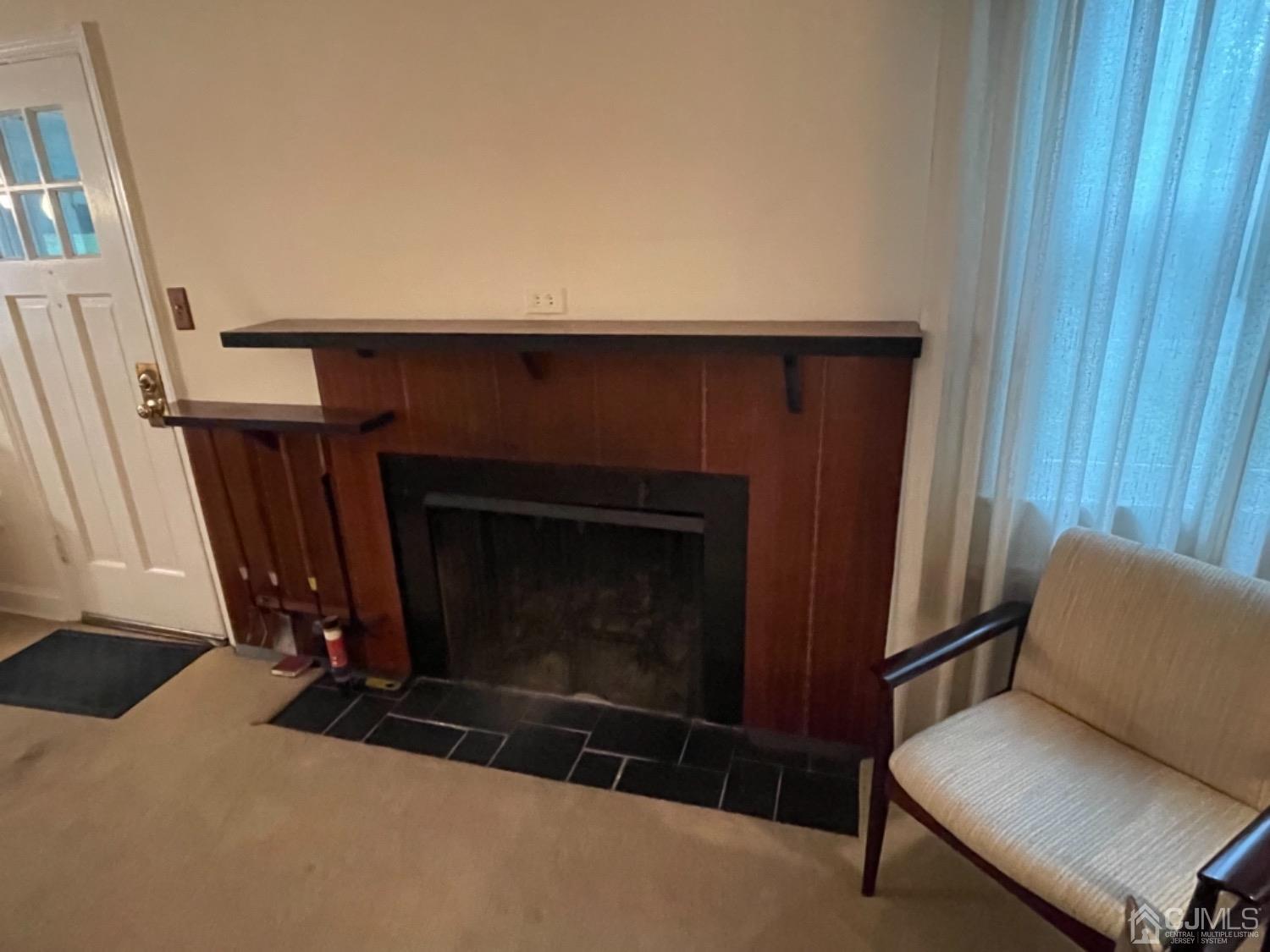 3 Lansing Place New Brunswick, NJ 08901 - Photo 27 of 29 a living room with furniture a flat screen tv and a fireplace