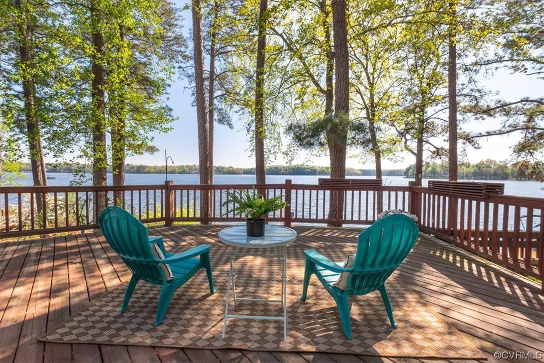 14324 Regatta Pointe Road Midlothian, VA 23112 - Photo 38 of 50 a view of a chairs and table on the deck