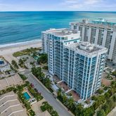 a view of a city with tall buildings