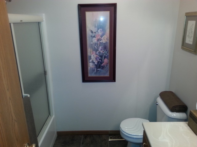 220 Willis Avenue Rochelle, IL 61068 - Photo 10 of 25 a white toilet sitting next to a shower