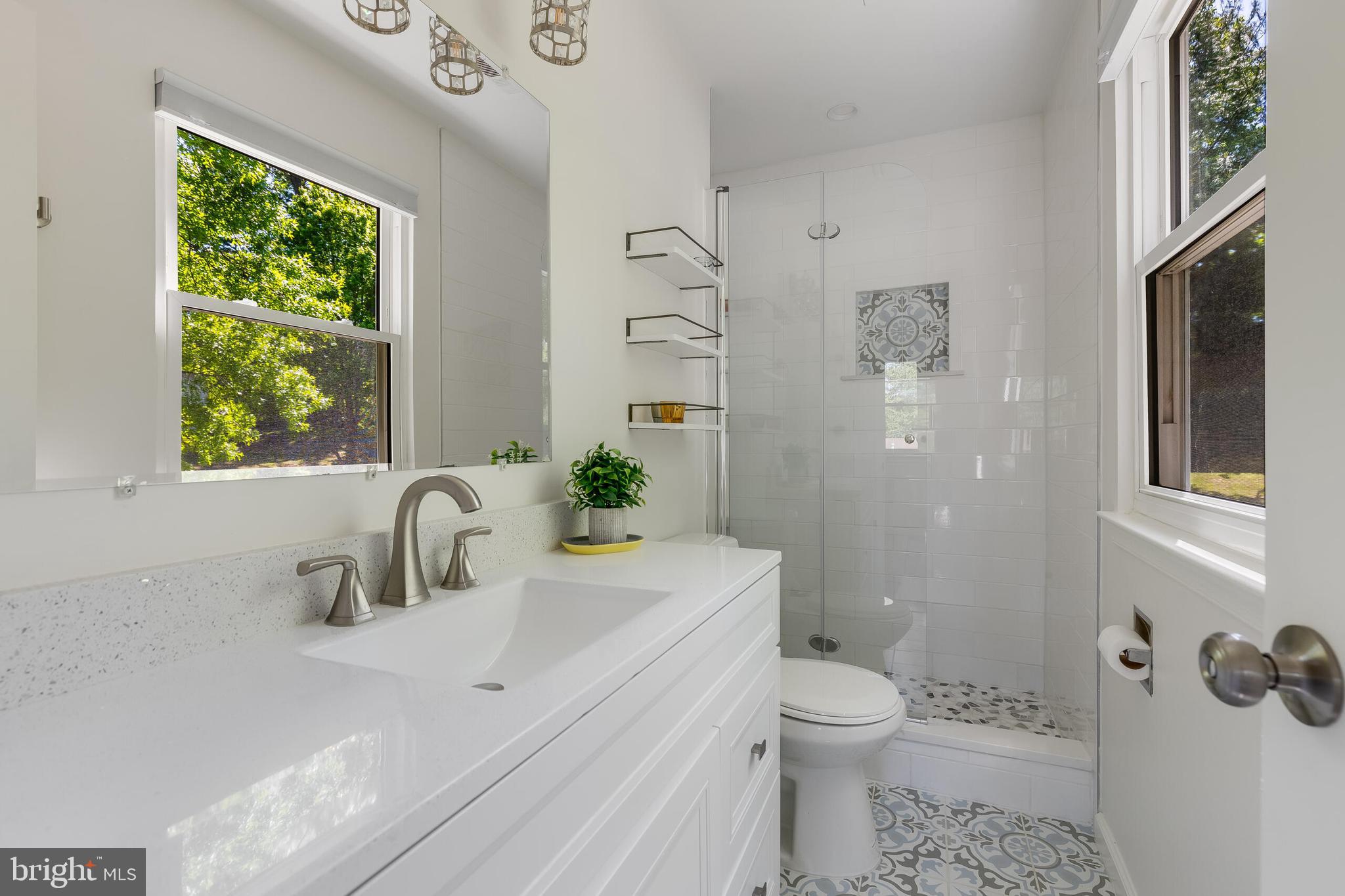 13201 Wilton Oaks Drive Silver Spring, MD 20906 - Photo 12 of 34 Updated primary ensuite bathroom