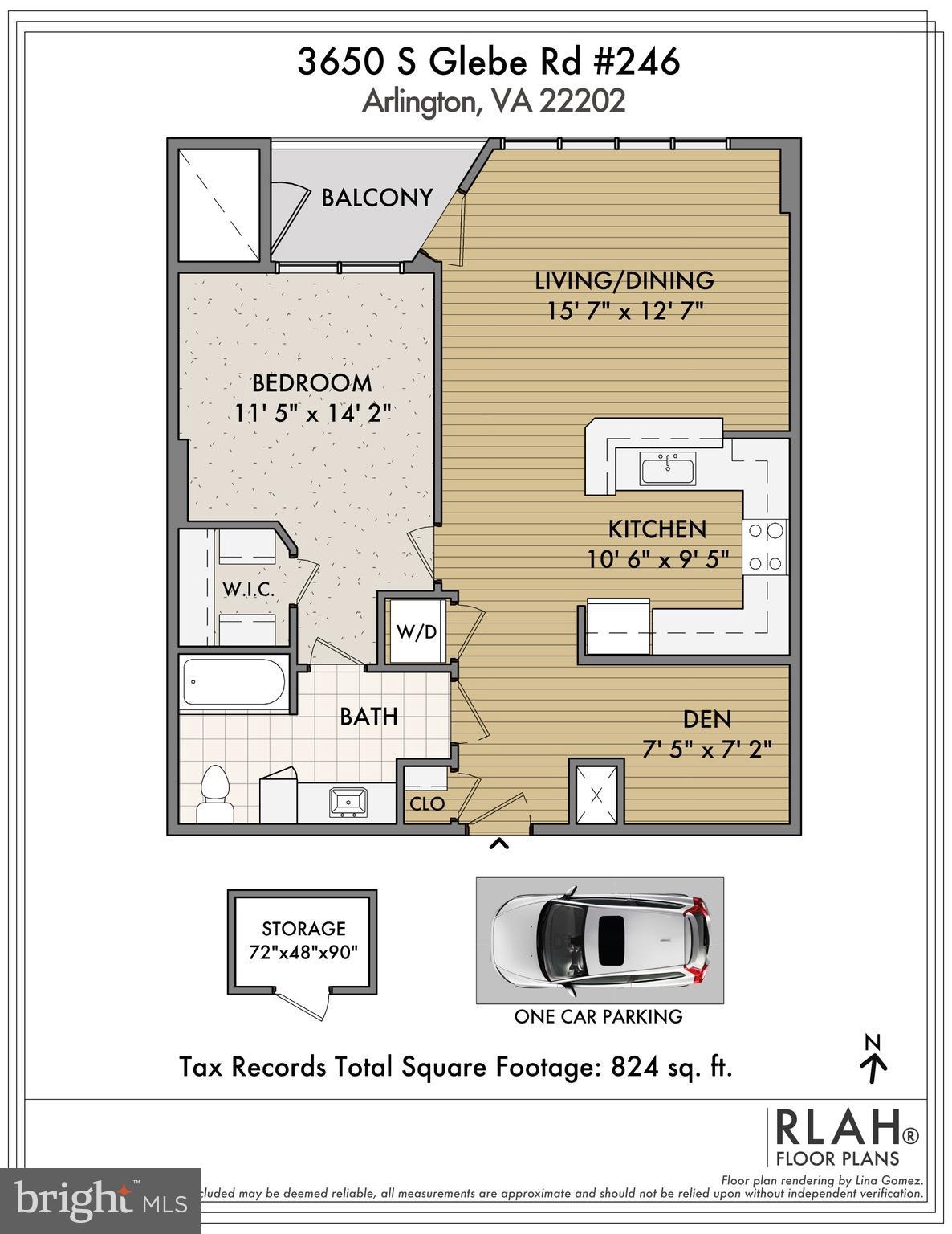 3650 South Glebe Road, Unit 246 Arlington, VA 22202 - Photo 29 of 30 Floor Plan