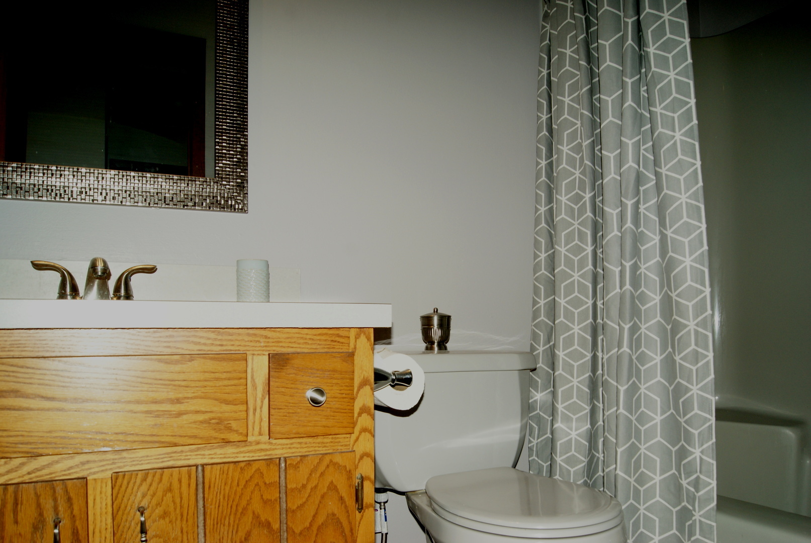 264 Circlegate Road New Lenox, IL 60451 - Photo 16 of 28 a bathroom with a granite countertop sink and a mirror