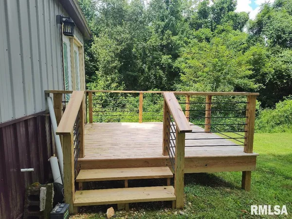 a view of outdoor space and deck