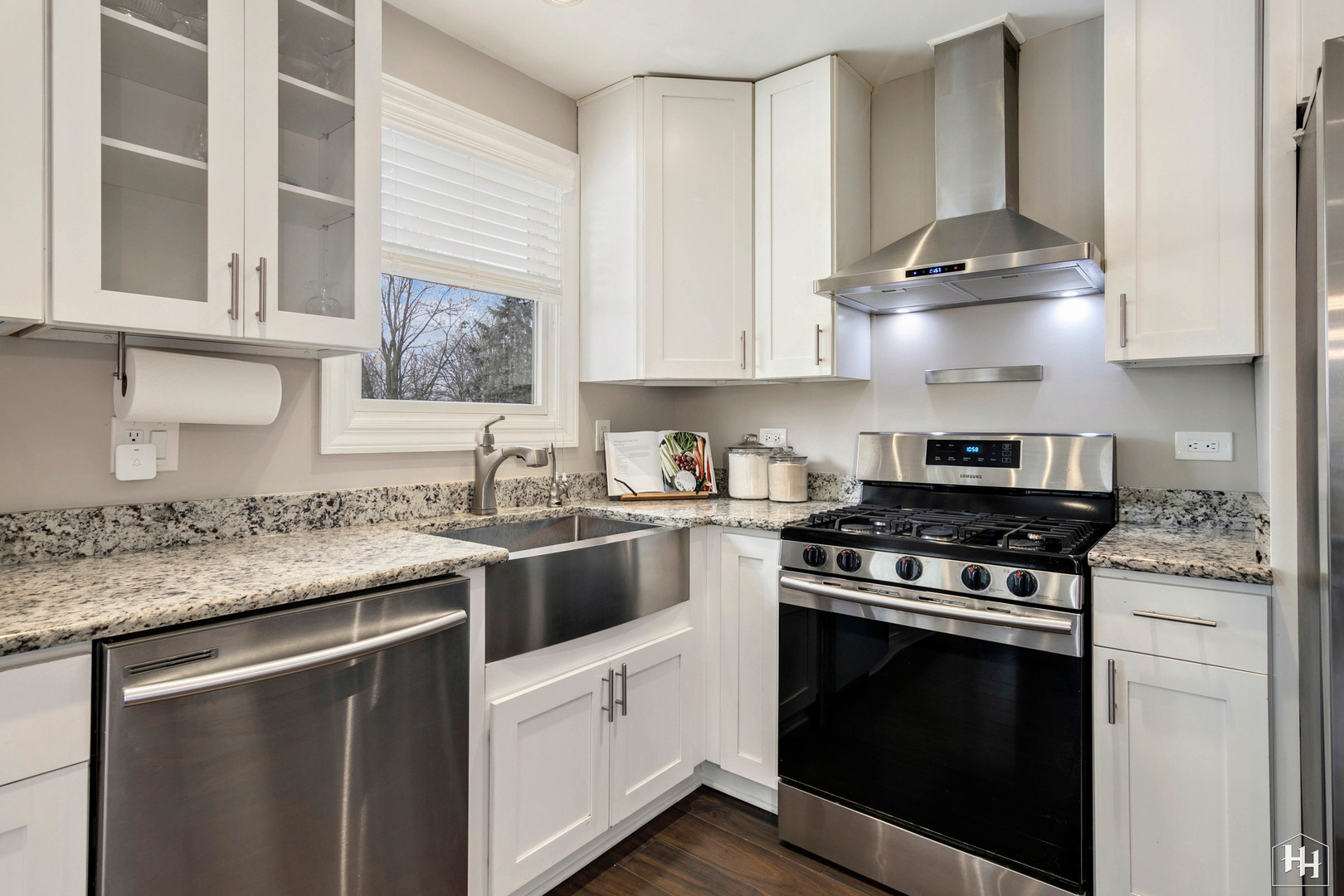7N298 Longridge Road St. Charles, IL 60175 - Photo 8 of 38 a kitchen with stainless steel appliances granite countertop a stove a sink and a microwave