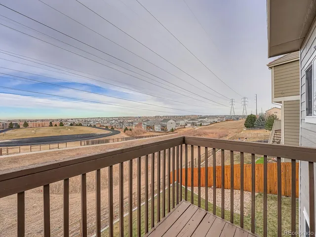 a view of city from balcony