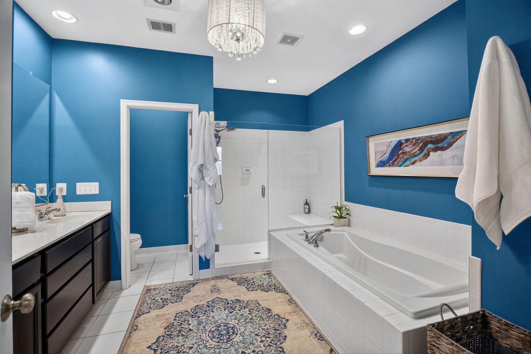 7769 Tilghman Street Fulton, MD 20759 - Photo 32 of 71 Enormous Soaking Tub and Walk in Shower with Bench