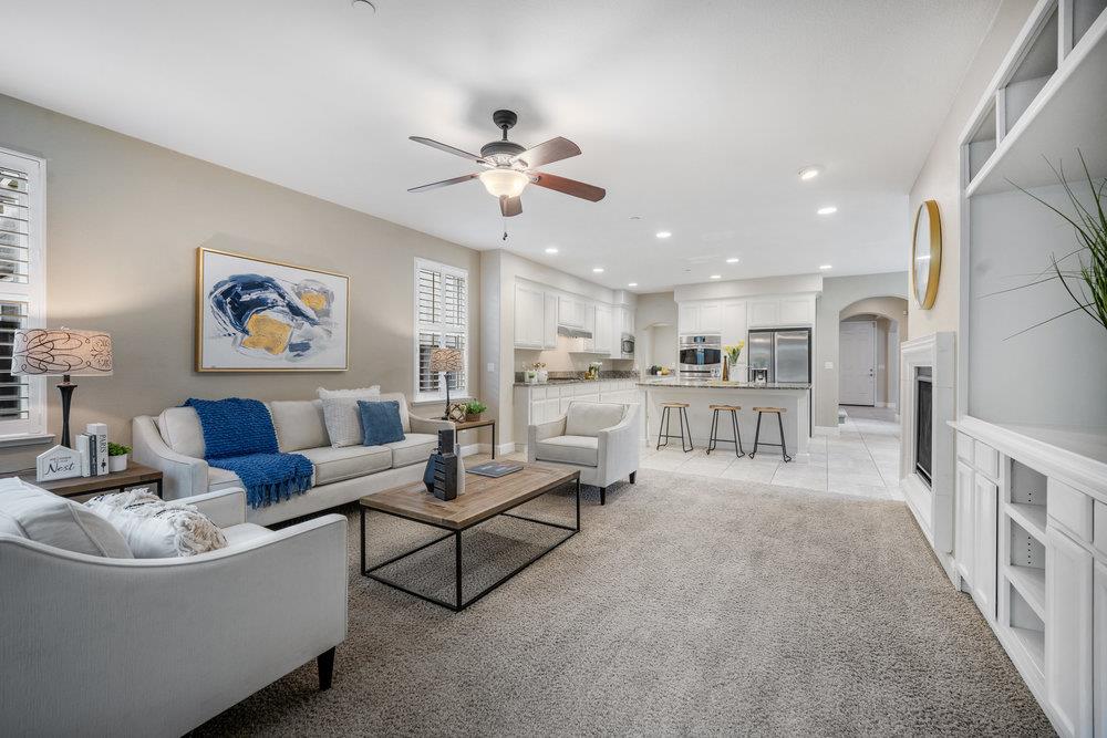 5813 Cajon Way Gilroy, CA 95020 - Photo 3 of 55 a living room with furniture and a view of kitchen