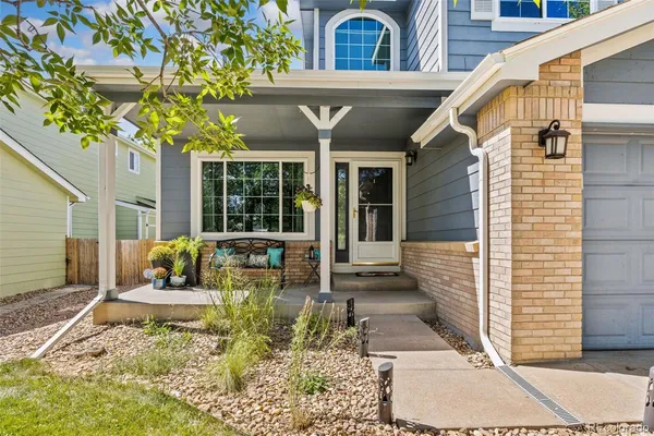 a view of a house with a porch
