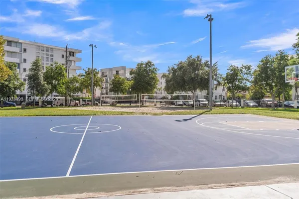 a view of a swimming pool and outdoor space