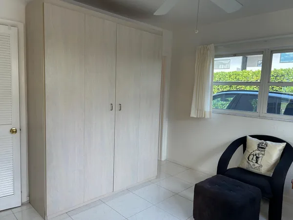 a view of a hallway with elevator