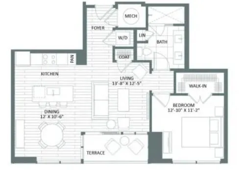 $2,549 | 693 Peachtree Street Northeast, Unit 5D, Atlanta, GA 30308