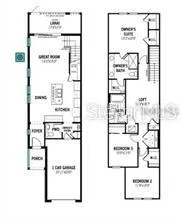 a spacious bathroom with a double vanity sink and a mirror