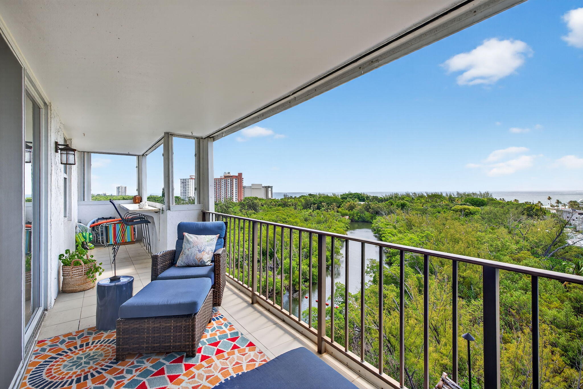 777 Bayshore Drive, Unit 1003 Fort Lauderdale, FL 33304 - Photo 29 of 49 Balcony Views