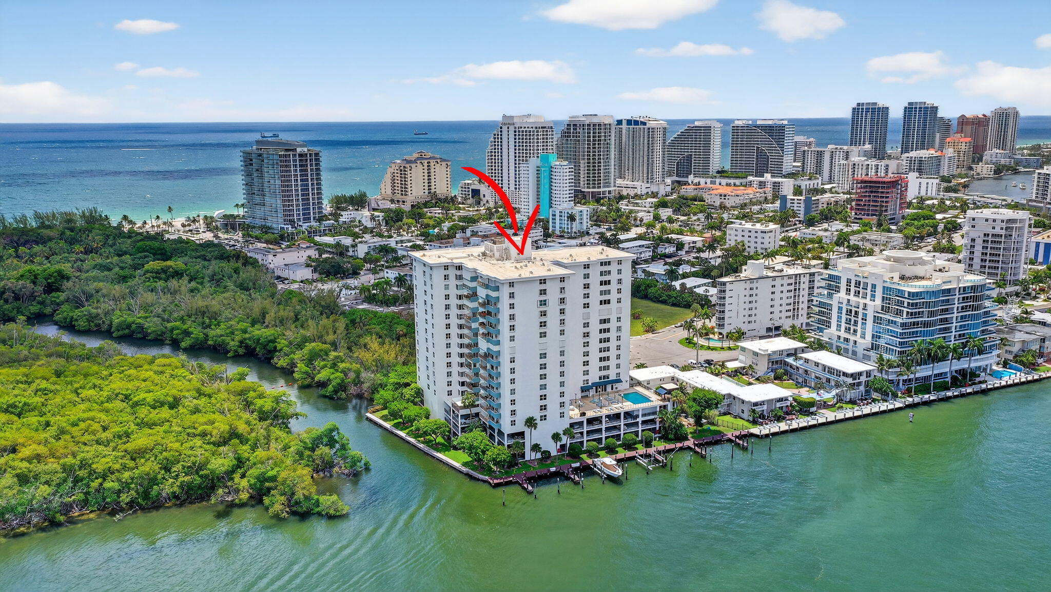 777 Bayshore Drive, Unit 1003 Fort Lauderdale, FL 33304 - Photo 43 of 49 Aerial
