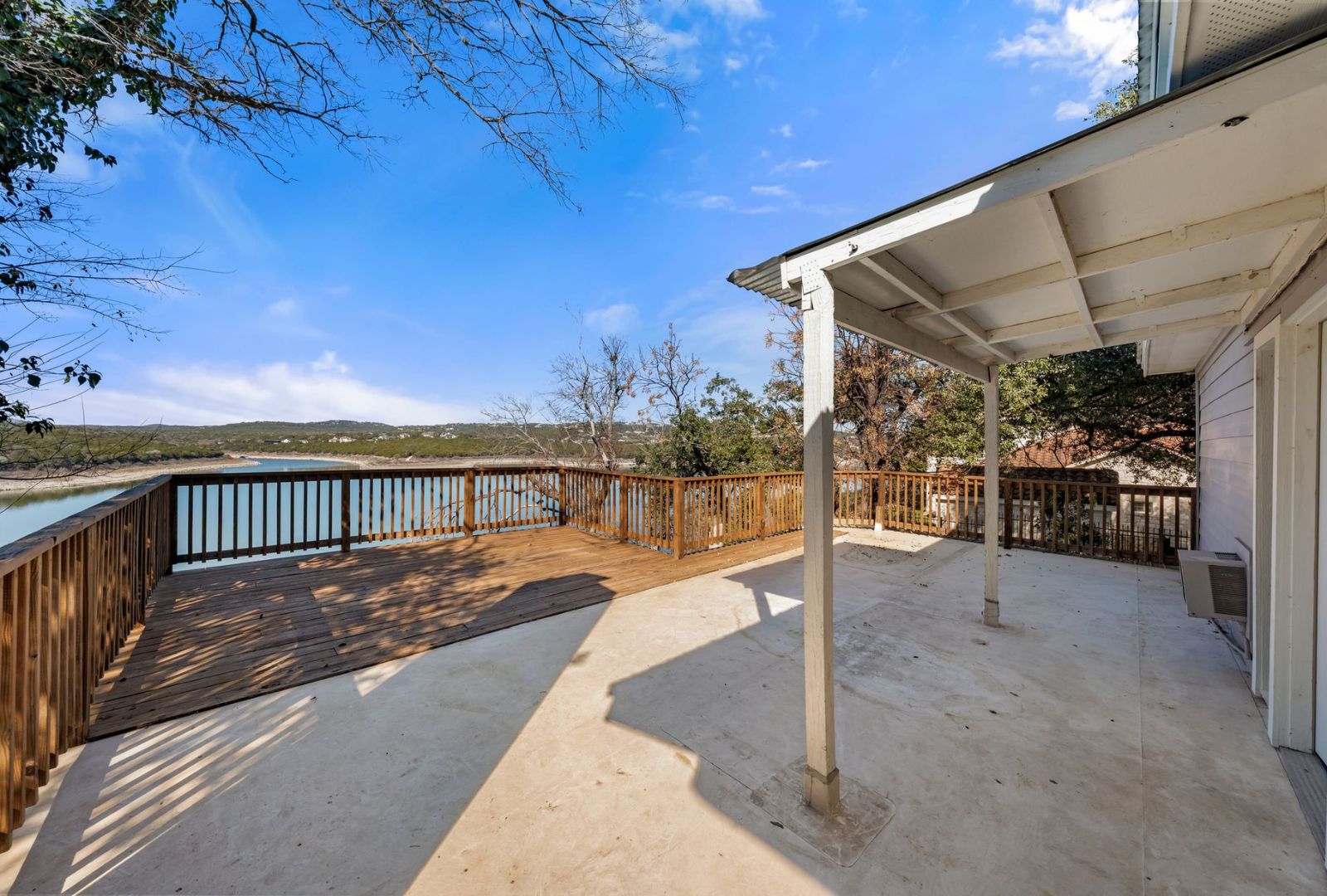 8124 Joy Road Volente, TX 78641 - Photo 19 of 31 a view of a balcony with dining area