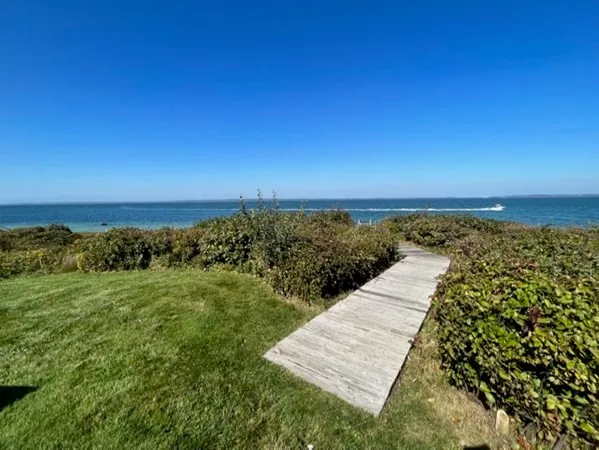 a view of an ocean from a balcony