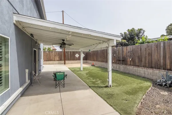 a backyard of a house