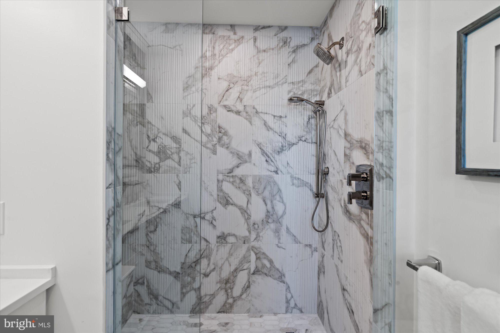 1328 Cameron Street Alexandria, VA 22314 - Photo 43 of 94 Large walk In Shower with Duel Shower Heads