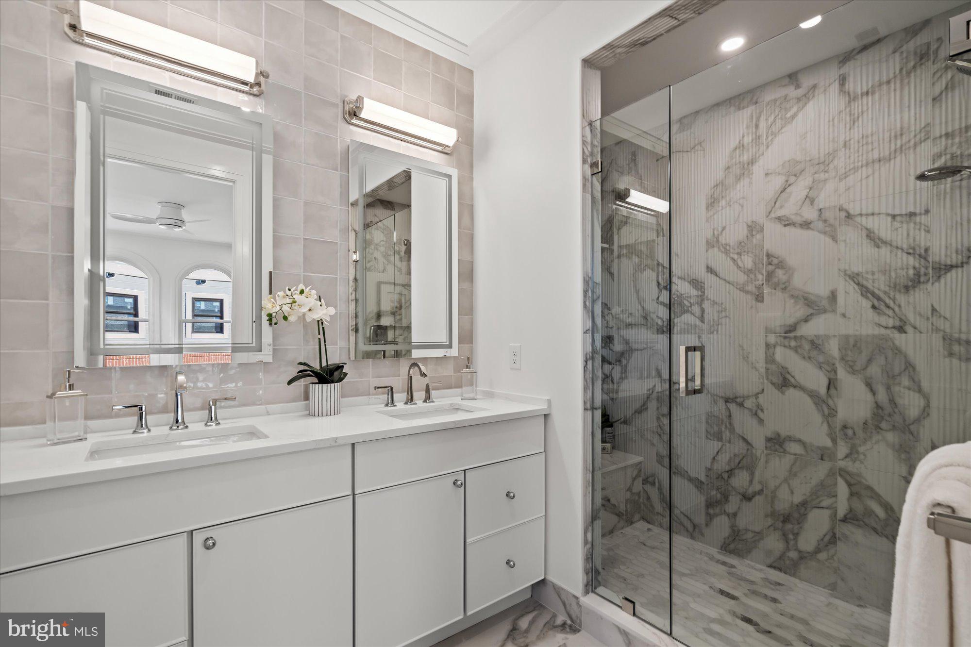 1328 Cameron Street Alexandria, VA 22314 - Photo 44 of 94 Luxury Spa like Primary Bath with HEATED FLOORS