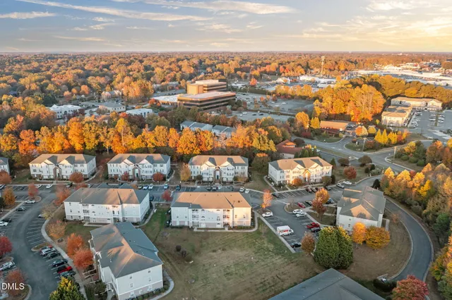 an aerial view of multiple house