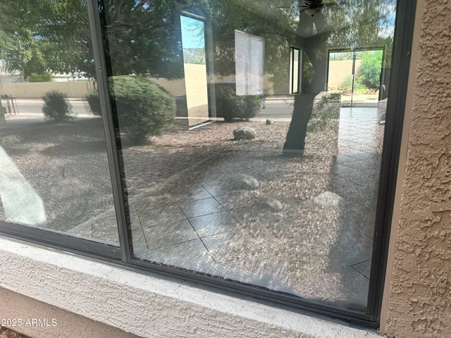 a view of a room with a porch
