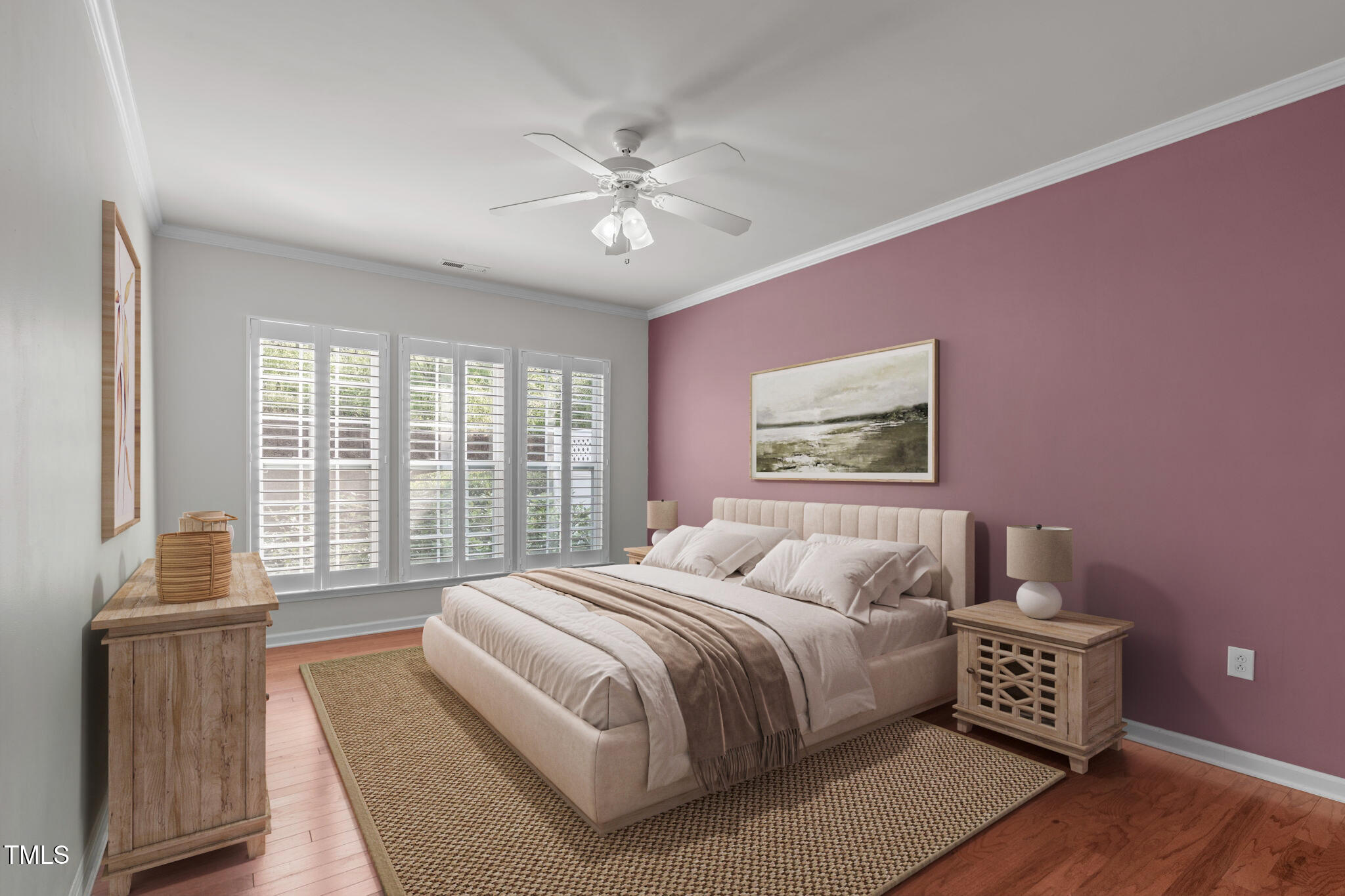 128 Arvind Oaks Circle Cary, NC 27519 - Photo 3 of 34 a bedroom with a large bed and a window